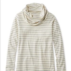 LL Bean cowl neck long sleeve shirt